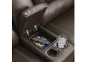 Electric 2 Seater Leather Recliner lounge with Console  - Seaford